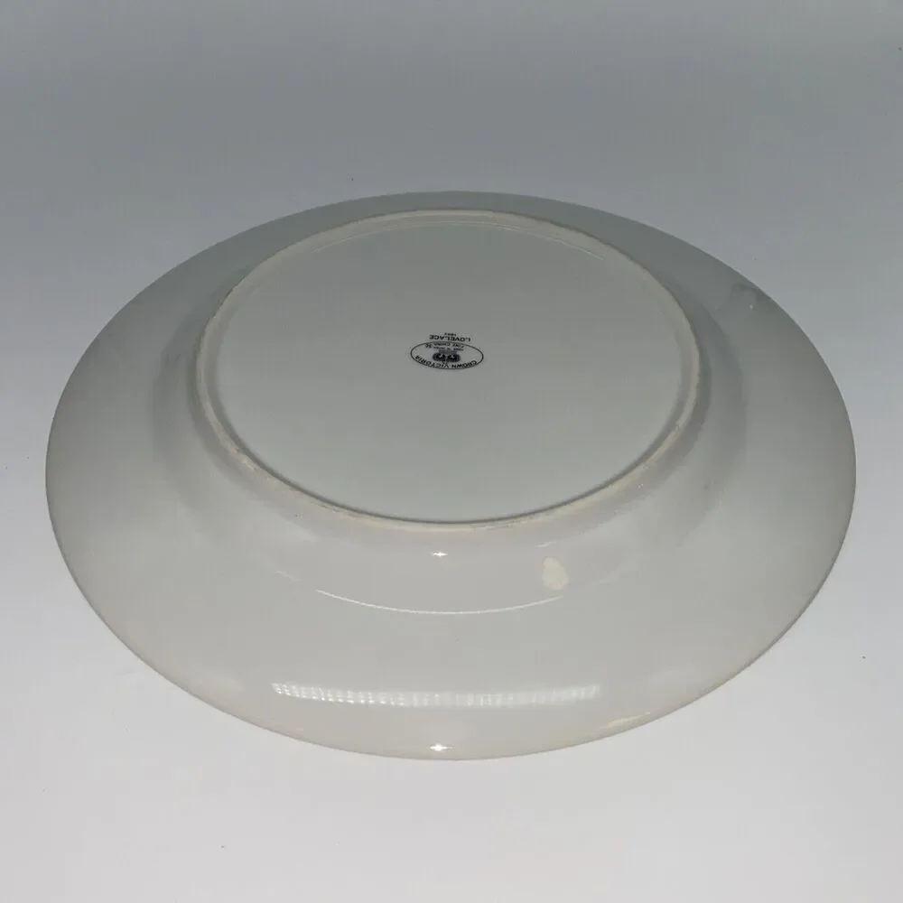 2 Crown Victoria Lovelace China 10.5” Dinner Plates Replacement